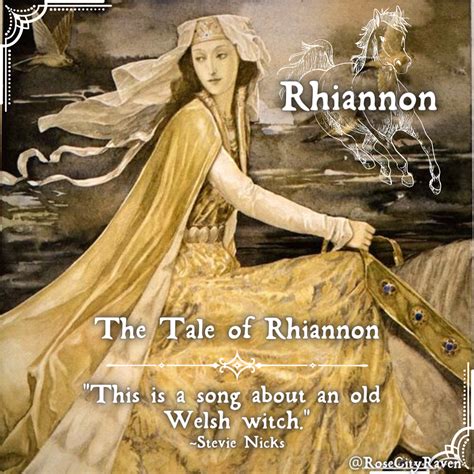 The mesmerizing charms of Rhiannon, the renowned Welsh sorceress